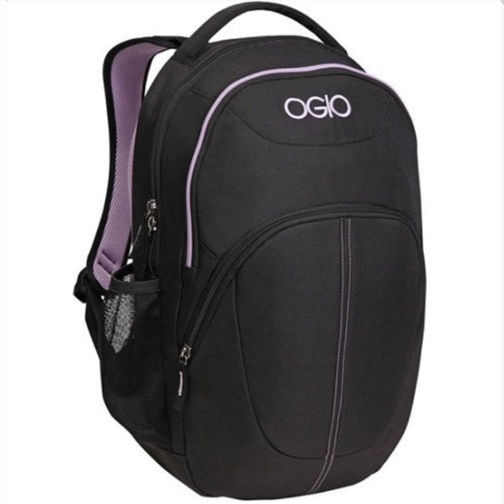 OGIO Pink & Black backpack adjustable straps Melrose protective laptop storage